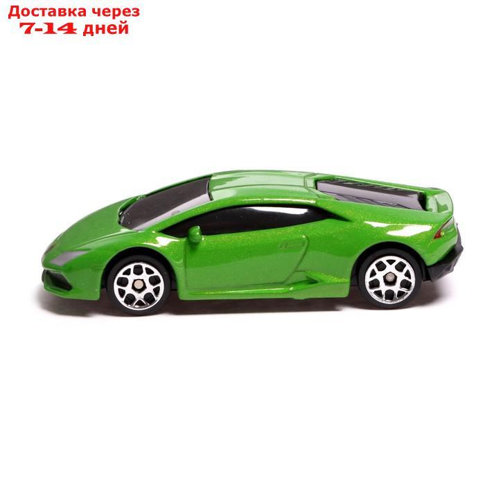 Машина металлическая LAMBORGHINI HURACAN LP610-4, 1:64, цвет зелёный - фото 2 - id-p226986741