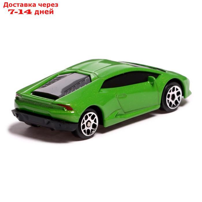 Машина металлическая LAMBORGHINI HURACAN LP610-4, 1:64, цвет зелёный - фото 3 - id-p226986741