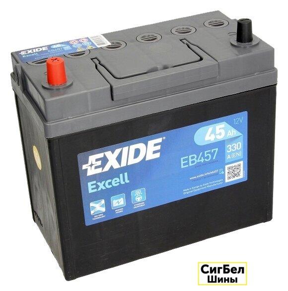 Автомобильный аккумулятор Exide Excell EB457 (45 А/ч)