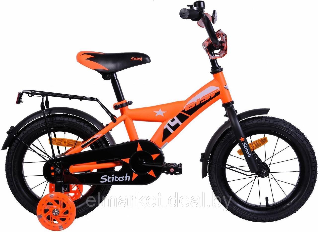 Детский велосипед AIST STITCH 14 оранжевый 2019 - фото 1 - id-p227164405