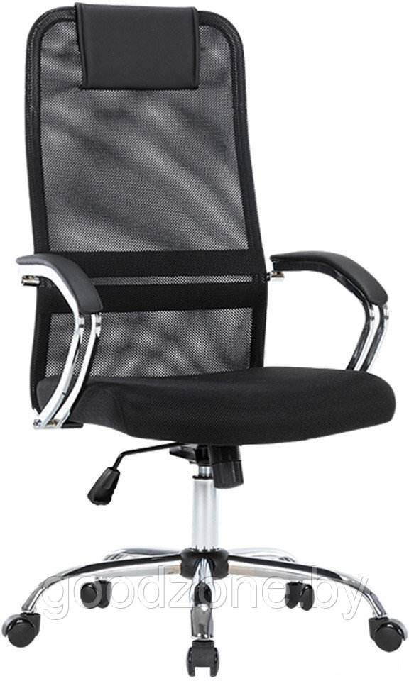 Кресло CHAIRMAN CH612 (chrome, черный) - фото 1 - id-p227164511