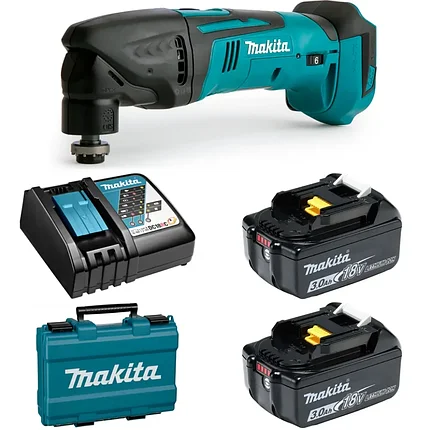 Реноватор (МФИ) аккумуляторный Makita DTM50RFE (угол колеб. 3.2 град, 2 АКБ 3 Ач, кейс), фото 2