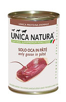 Паштет для собак Unica Natura (гусятина) 400 гр