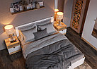 Кровать Юкки КР 1400 - Белый шагрень/Дуб делано (Стендмебель), фото 4