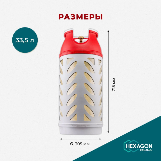 Композитный газовый баллон Ragasco LPG 33,5 л