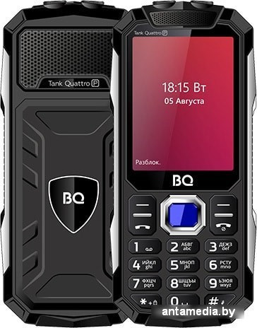 Мобильный телефон BQ-Mobile BQ-2817 Tank Quattro Power (черный) - фото 1 - id-p227167821