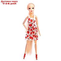 Кукла модная шарнирная "Карина" в платье, МИКС