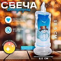 Свеча светодиодная "Снеговик" модель N0010