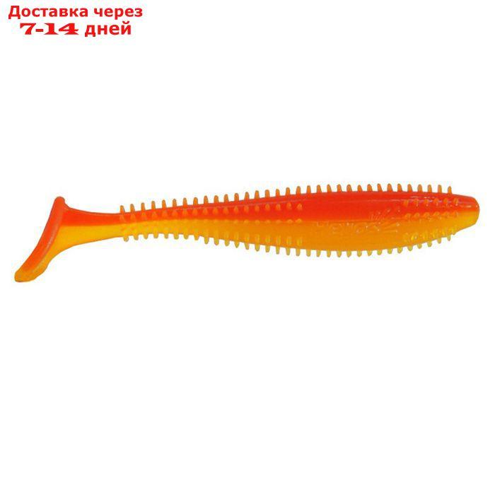 Виброхвост Helios Shaggy 8,5 см Orange & Yellow HS-16-015 (набор 5 шт) - фото 1 - id-p227029782