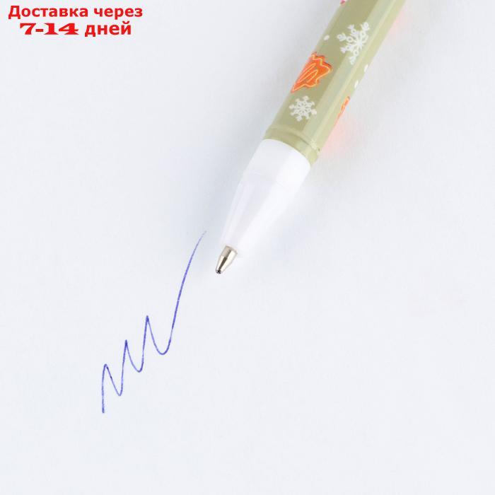 Набор "Новогодние чудеса": блокнот на спирали А6, 40 листов, магнитные закладки 3 шт и ручка пластик - фото 2 - id-p227011237
