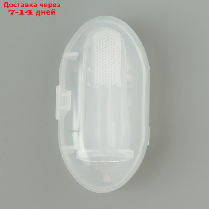 Щётка для чистки зубов животных, 5,5 х 2,5 см, прозрачный контейнер 7 х 4 см - фото 5 - id-p227000587