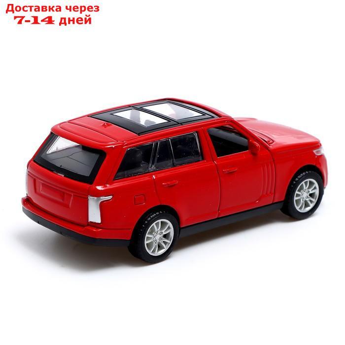 Машина металлическая "Джип", инерционная, масштаб 1:43, цвет красный - фото 3 - id-p227008689