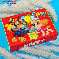 Коробка складная "Happy", 21х15х5 см, PAW PATROL