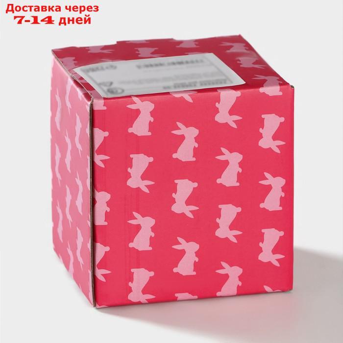 Подставка для яйца Доляна "Зайка", 8×5,5×7,5 см, цвет розовый - фото 6 - id-p227003857