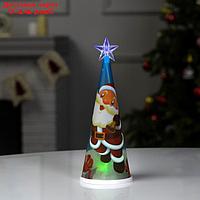 Игрушка световая ёлка "Дед Мороз" 21x7.4 см, 2 LED, CR2032x1 (в компл.), МУЛЬТИ