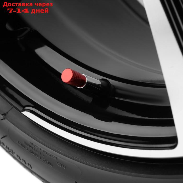 Колпачок на вентиль TORSO, красный, набор 4 шт - фото 1 - id-p226993560