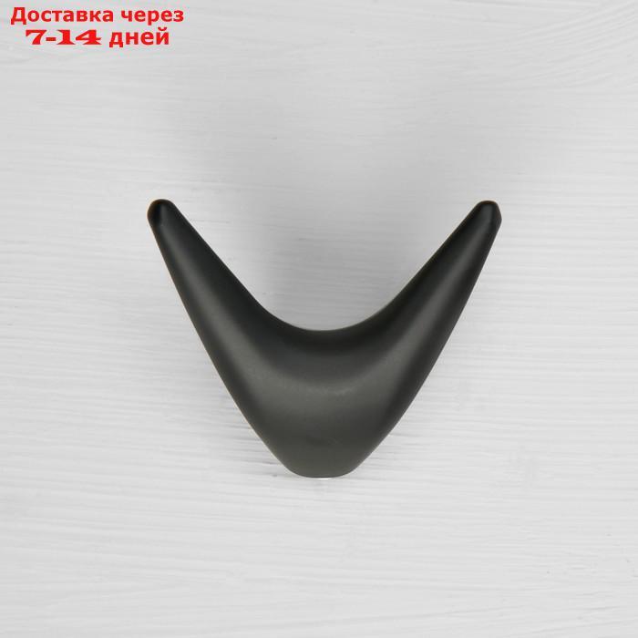 Крючок мебельный CAPPIO, двухрожковый, цвет черный - фото 4 - id-p226995163