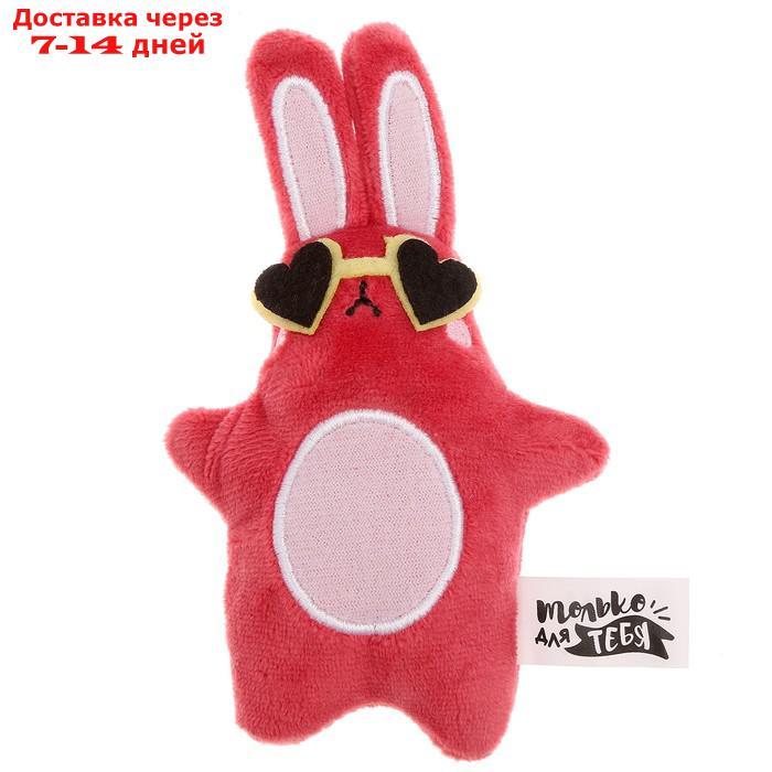 Мягкая игрушка "Кролик в очках" магнит - фото 1 - id-p227011428