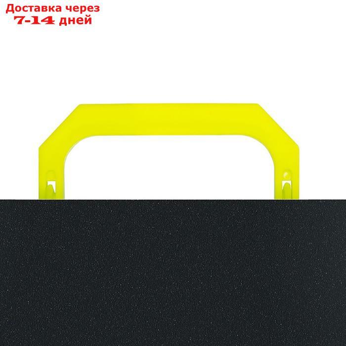 Папка портфель А4, 700 мкм, 1 отделение, Calligrata, чёрный с жёлтым - фото 4 - id-p227022735