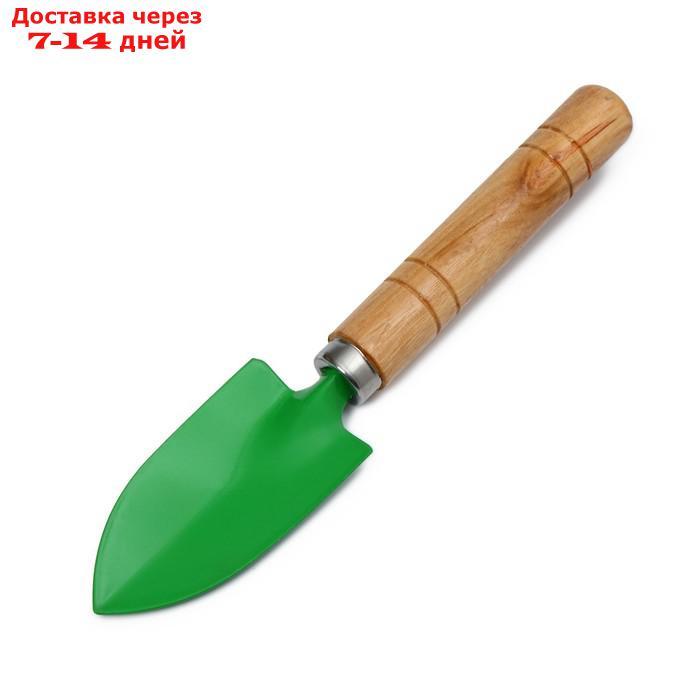 Набор садового инструмента, 3 предмета: рыхлитель, совок, грабли, длина 20 см - фото 4 - id-p226995201
