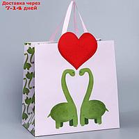 Пакет подарочный Dino, 30 × 30 × 15 см