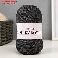 Пряжа "Silky Royal" 65% мерин.шерсть, 35% иск.шелк 140м/50г (435 моренго)