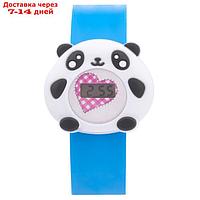 Часы наручные электронные, детские "Панда", ремешок l-21.5 см