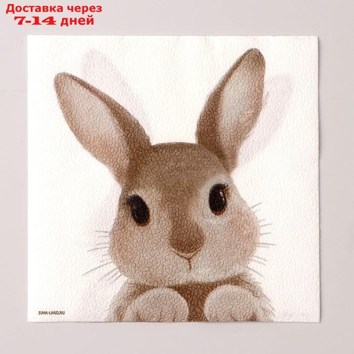 Салфетки бумажные однослойные "Кролик", 33*33 см, набор 20 штук - фото 2 - id-p227003183