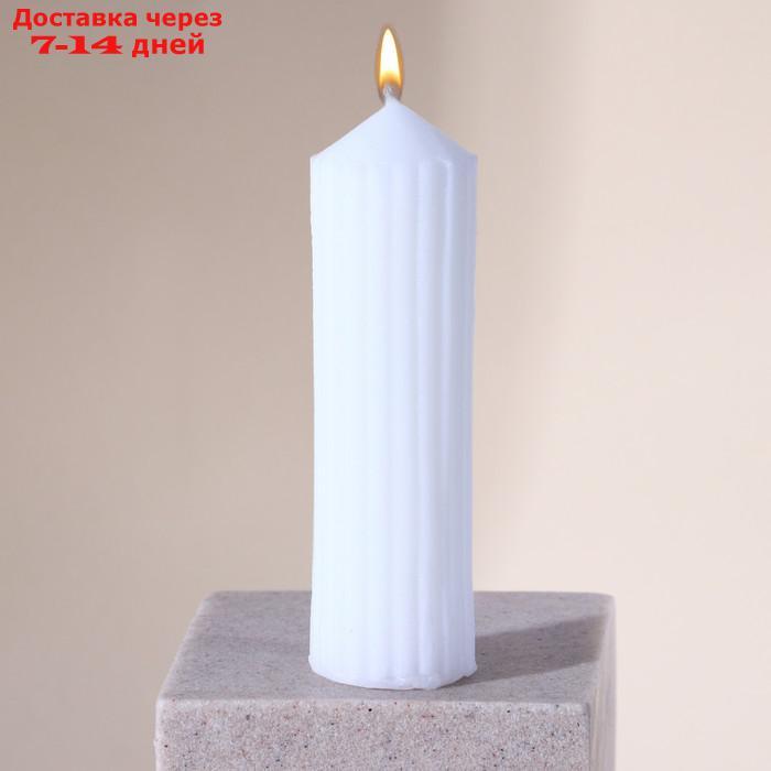 Свеча интерьерная "Эстетика", белая, 9,5 х 3 см - фото 1 - id-p227007743