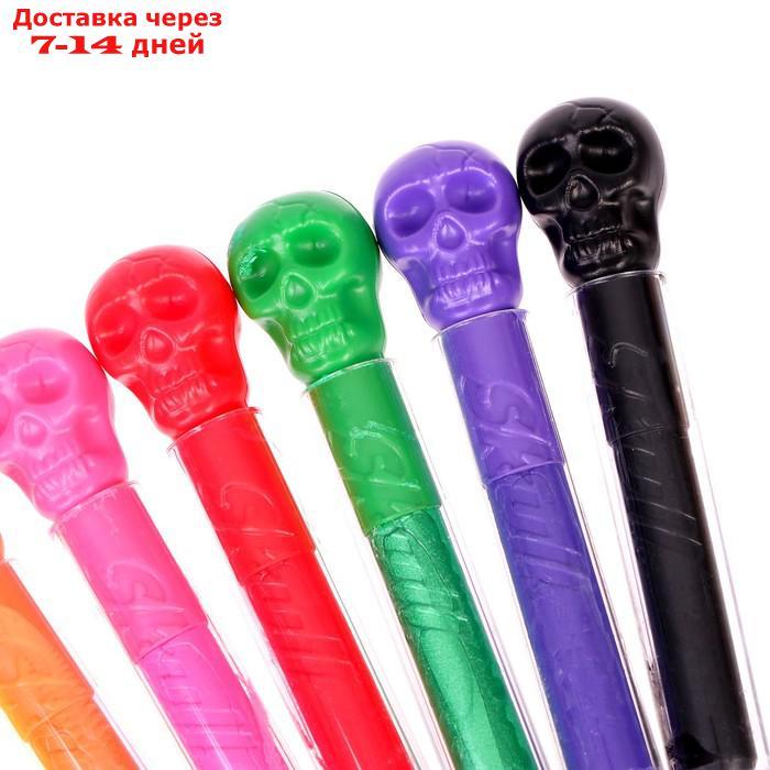 Грим-карандаш для лица и тела "Череп", цвет МИКС, в пакете - фото 2 - id-p227019817
