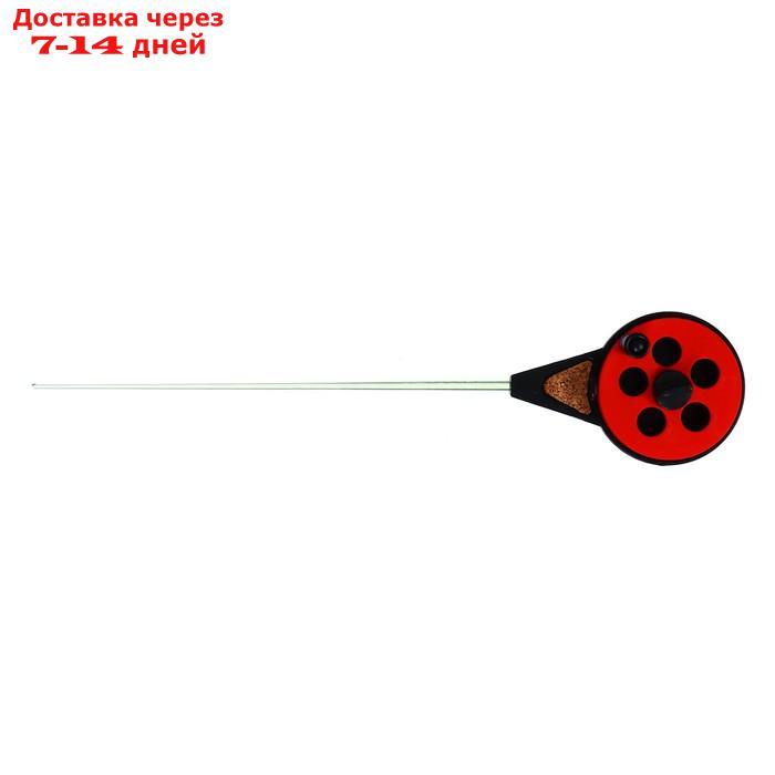 Удочка зимняя "Балалайка" УС-3, хлыст поликарбонат, цвет красный - фото 2 - id-p227017216