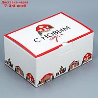 Коробка складная "Домики", 22 × 15 × 10 см