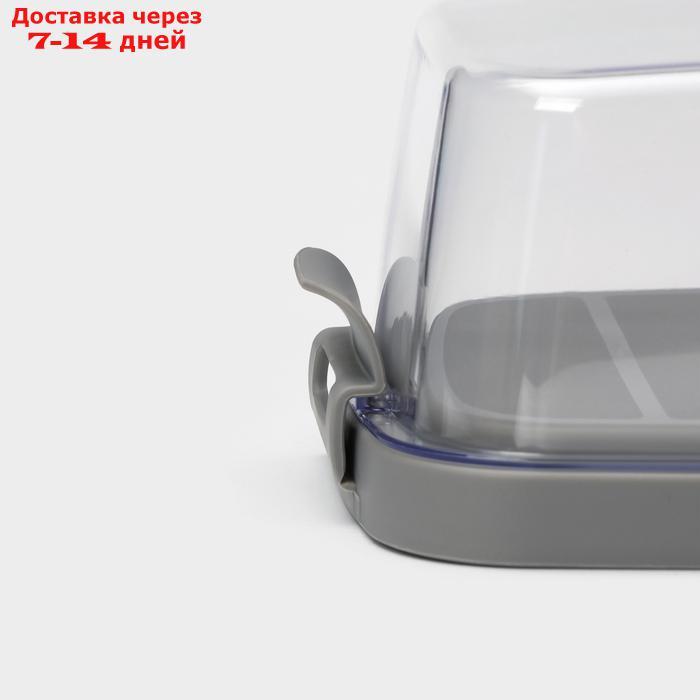 Маслёнка "Летиция", 16,5×10 см, цвет пыльно-серый - фото 6 - id-p227000130