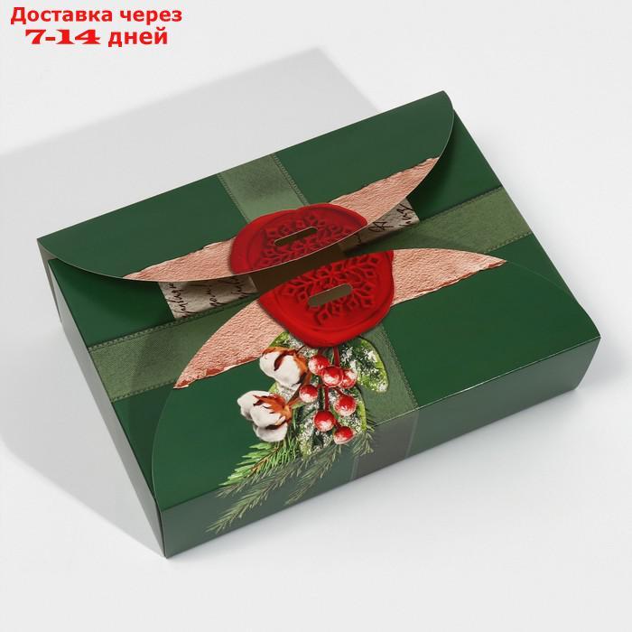 Коробка сборная "Новогодняя посылка", 28 х 18 х 8 см - фото 5 - id-p227005655