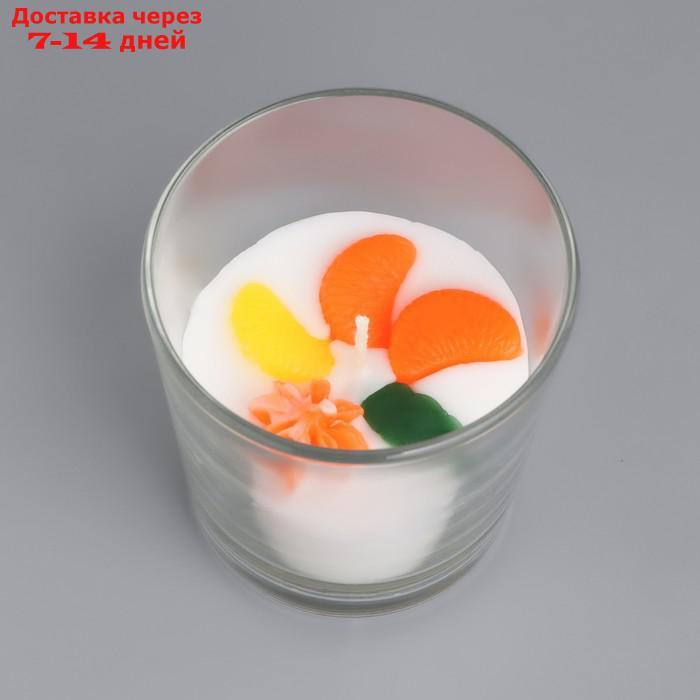 Свеча в стакане "Вид" №3, с декором - фото 3 - id-p227026861