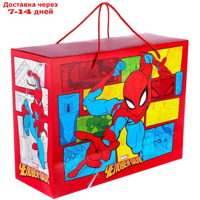 Пакет-коробка, Человек-паук, 40 х 30 х 15 см - фото 2 - id-p227029363