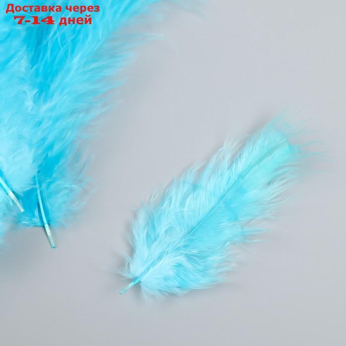 Набор перьев для творчества 30 шт (14-17 см), голубой - фото 2 - id-p227033383