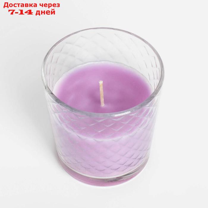 Свеча ароматическая в стакане "Лаванда", время горения 30 ч - фото 3 - id-p226998116