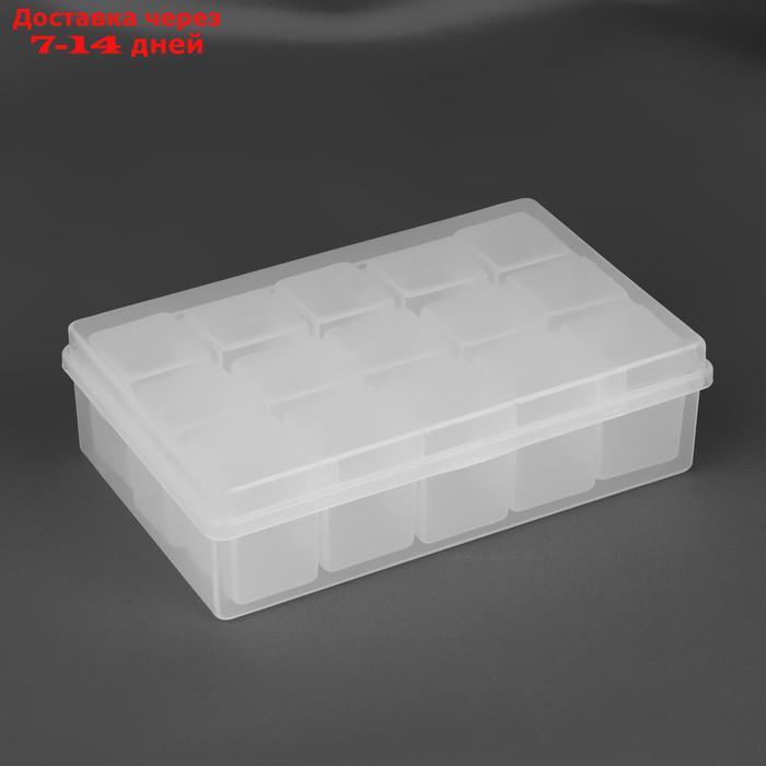 Набор контейнеров для хранения мелочей, 15 контейнеров в пластиковой коробке, 2,5 × 2,3 × 3,4 см, 13,5 × 8,5 × - фото 3 - id-p227003481