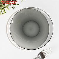 Тарелка десертная Basilico. Lava Grey, d=17 см, цвет серый
