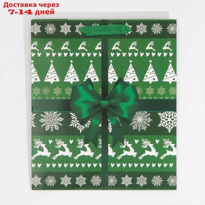 Пакет ламинированный вертикальный "Новогодний подарок", ML 27 × 23 × 11,5 см - фото 5 - id-p227002520