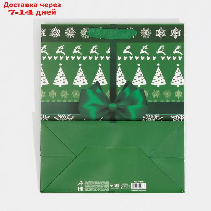 Пакет ламинированный вертикальный "Новогодний подарок", ML 27 × 23 × 11,5 см - фото 6 - id-p227002520