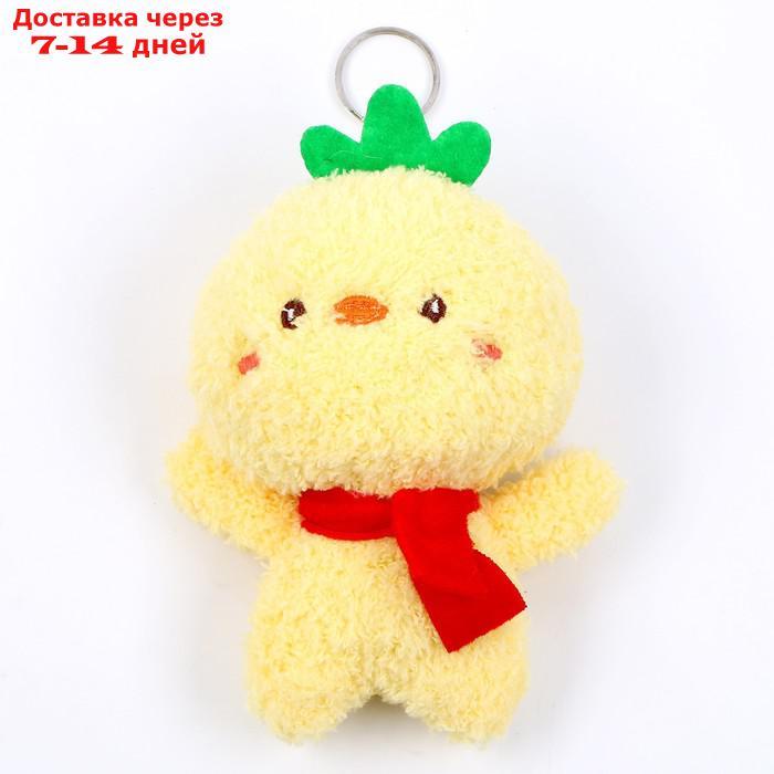 Мягкая игрушка "Утка", на брелоке, размер 14 см, цвет желтый - фото 1 - id-p227033601