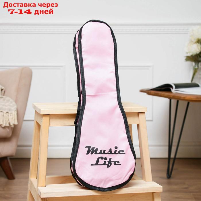 Чехол для укулеле сопрано Music Life, розовый - фото 3 - id-p227029614