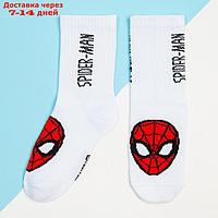 Носки для мальчика "Человек-Паук", MARVEL, 18-20 см, цвет белый