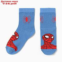 Носки для мальчика "Человек-Паук", MARVEL, 16-18 см, цвет синий