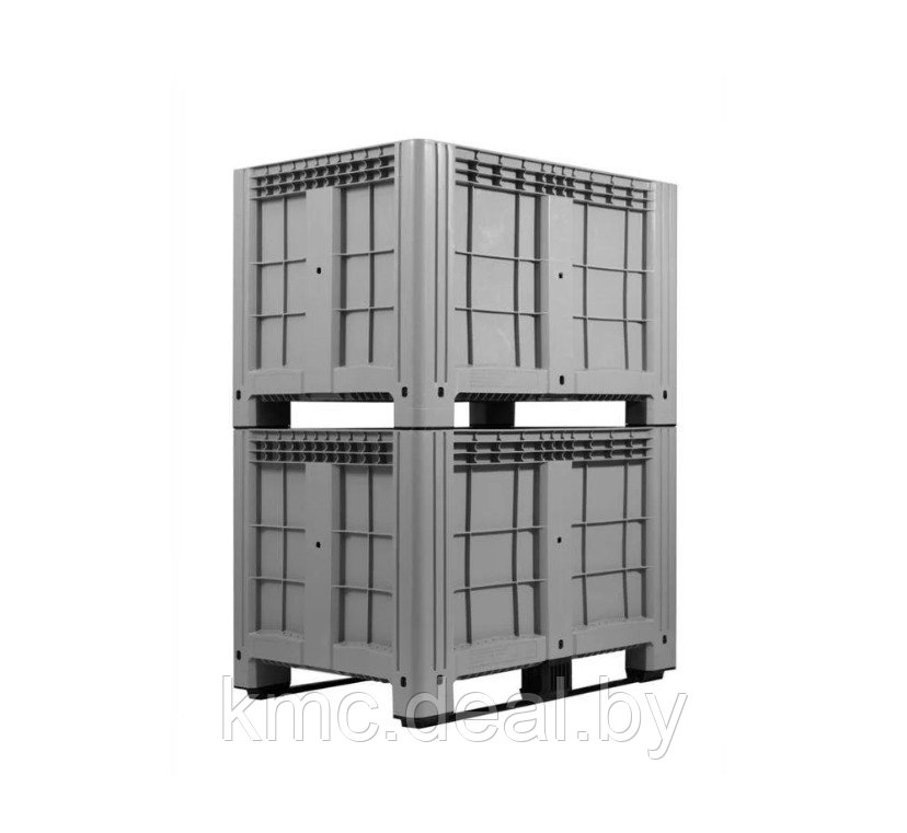 Пластиковый контейнер IBOX 1200х800 (перфорированный, на полозьях) - фото 3 - id-p218940319