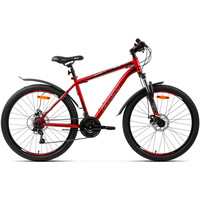 Велосипед AIST Quest Disc 26 р.18 2021 (красный/черный) - фото 1 - id-p222556952