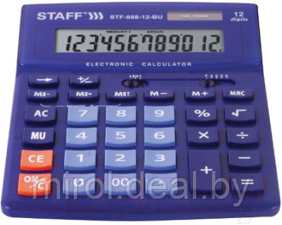 Калькулятор Staff STF-888-12-BU - фото 4 - id-p227169421