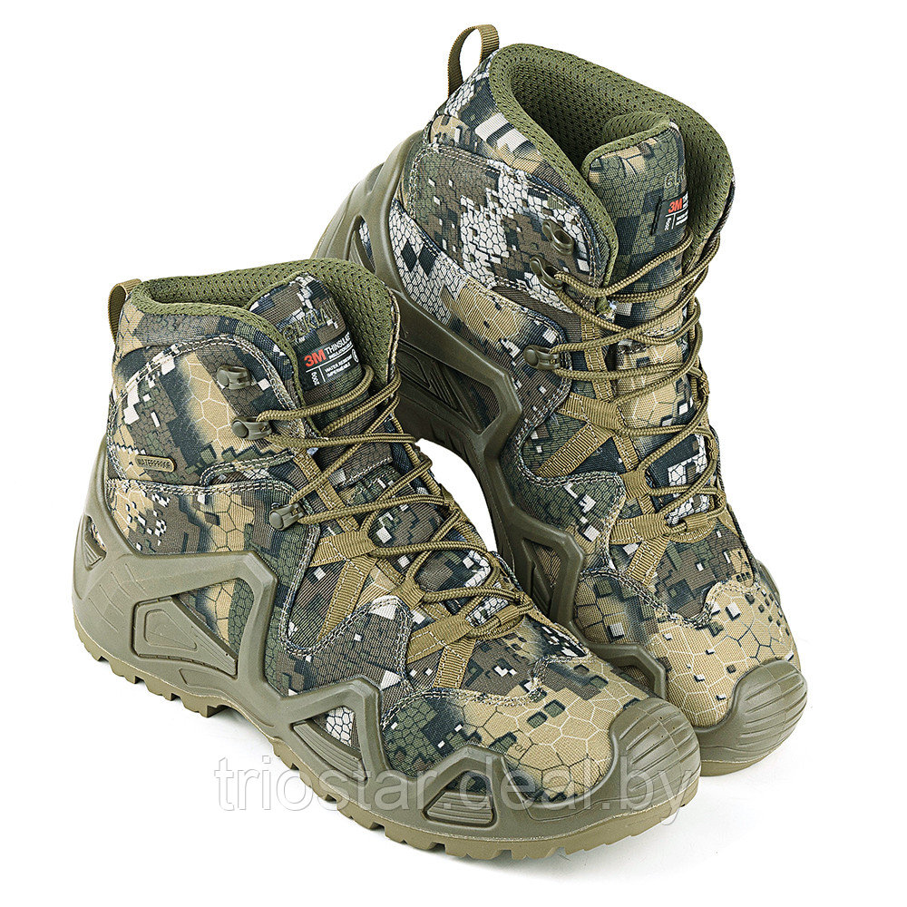 Треккинговые ботинки ELKLAND 175 (зелёный камуфляж) - фото 2 - id-p164046474